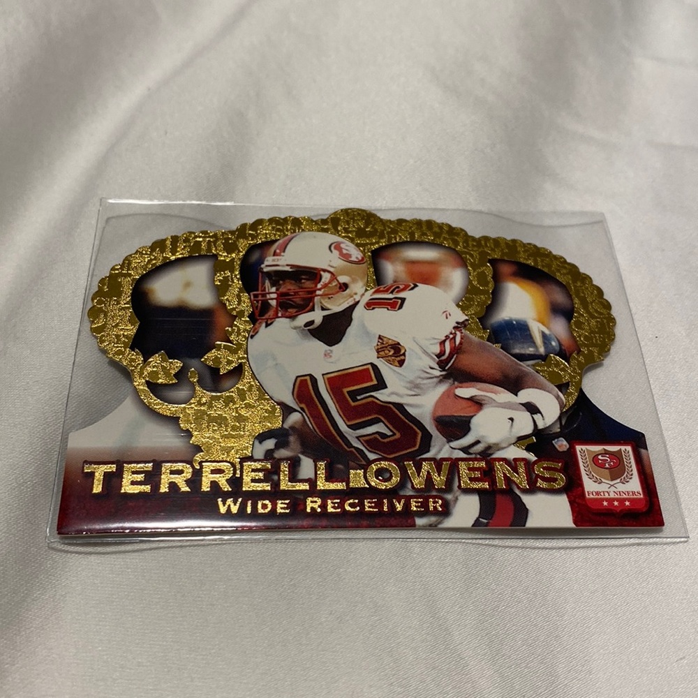 1996 Pacific Crown Royale Terrell Owens trading card San Francisco 49’ers